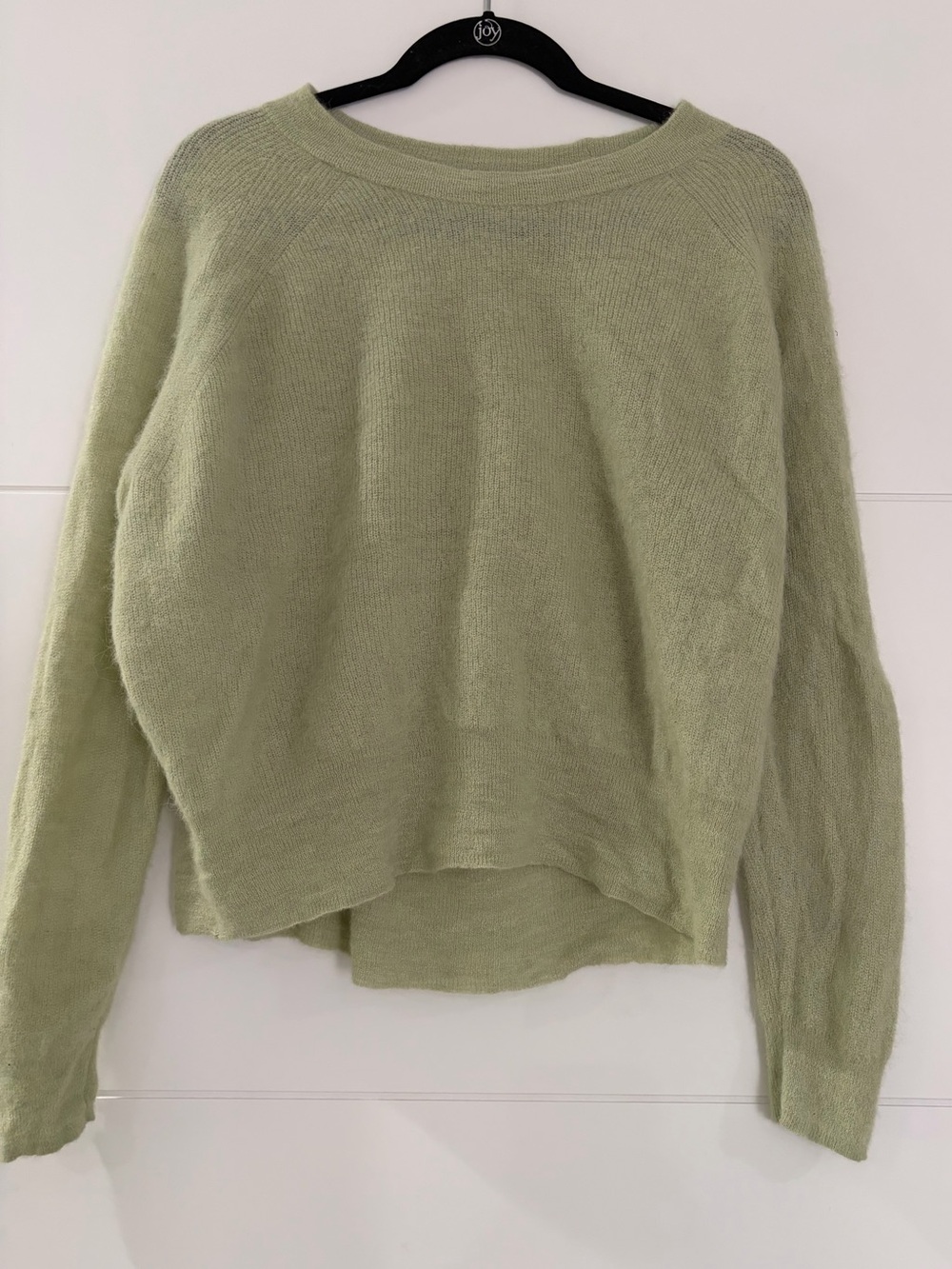 Madewell Alpaca Blend Crewneck Sweater, Women’s Pale Green Large Sweater